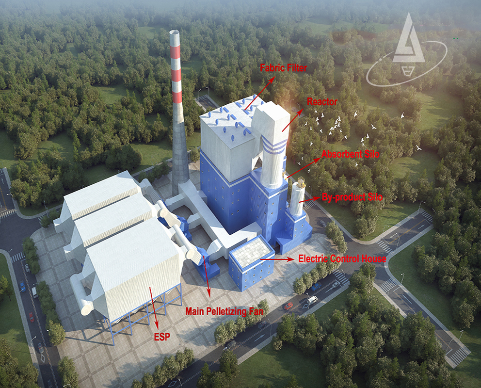 Lonjing won a 5 mt/a pelletizing desulfurization and dust removal project in Ukraine